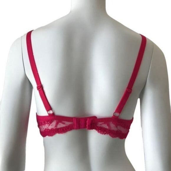 Chantelle Raspberry Lace Bra - Picture 4 of 4
